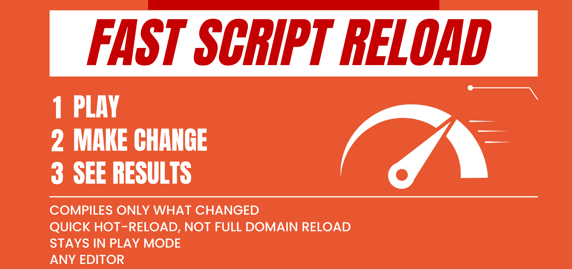 Fast Script Reload - 1. Play 2. Make Change 3. See Results